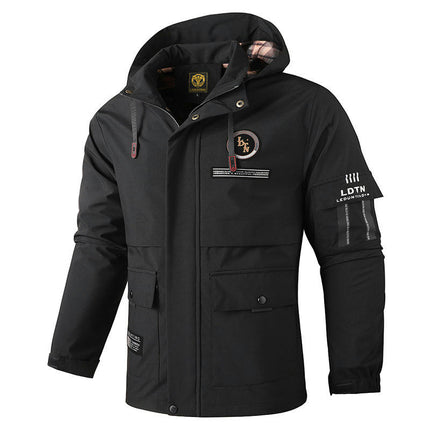 Men's Winter Warm Cotton Jacket Coat with Hood