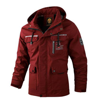 Men's Winter Warm Cotton Jacket Coat with Hood