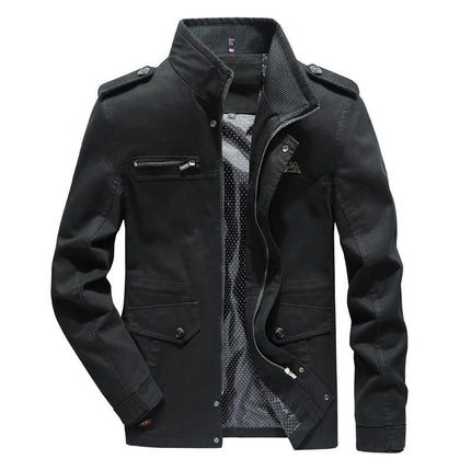 Men's Jackets Military Jackets Cargo Jackets with Multi Pockets