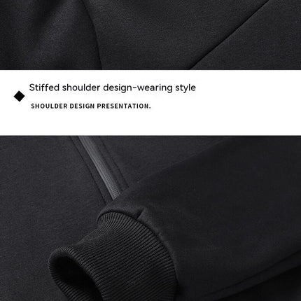 Men's Business Fleece Casual Jacket Fall and Winter Thickened Warm Coat