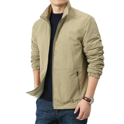 Men's Fleece Jackets Full Zip Casual Jacket Outdoor Winter Soft Coats with Pockets