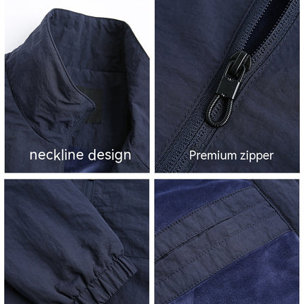 Men's Fleece Jackets Full Zip Casual Jacket Outdoor Winter Soft Coats with Pockets