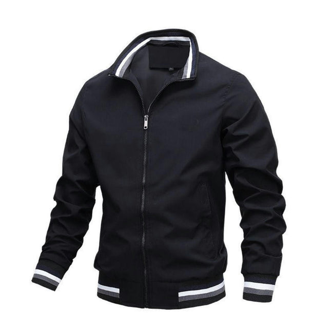 Men's Slim Fit Lightweight Jacket Zip-up Long Sleeve Jacket