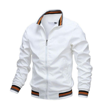 Men's Slim Fit Lightweight Jacket Zip-up Long Sleeve Jacket