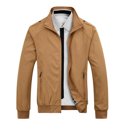 Men's Jacket Slim Fit Lightweight Casual Windproof Jacket Coat