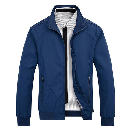 Men's Jacket Slim Fit Lightweight Casual Windproof Jacket Coat