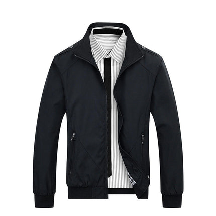 Men's Jacket Slim Fit Lightweight Casual Windproof Jacket Coat