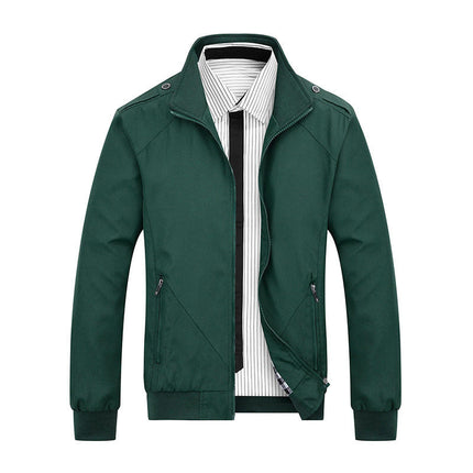 Men's Jacket Slim Fit Lightweight Casual Windproof Jacket Coat