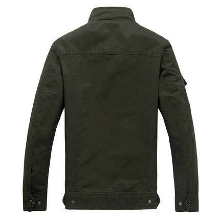 Men's Cotton Lightweight Jacket Military Jacket Casual Coat