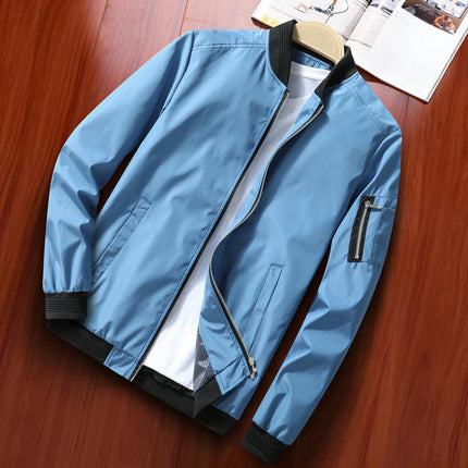 Men's Lightweight Bomber Jackets Light Track Jackets Casual Windbreaker