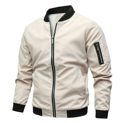 Men's Lightweight Bomber Jackets Light Track Jackets Casual Windbreaker