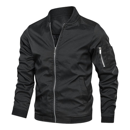 Men's Lightweight Bomber Jackets Light Track Jackets Casual Windbreaker