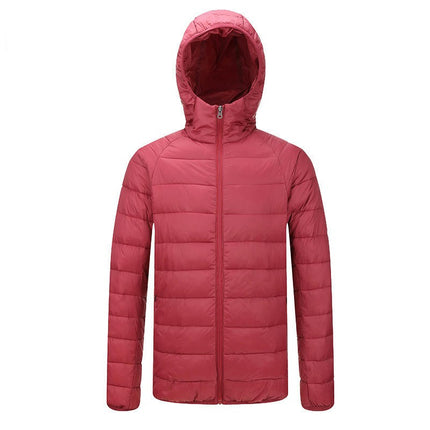 Men's Puffer Jacket with Hood Lightweight Windproof Water-Resistant Winter Down Jacket