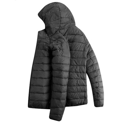 Men's Puffer Jacket with Hood Lightweight Windproof Water-Resistant Winter Down Jacket