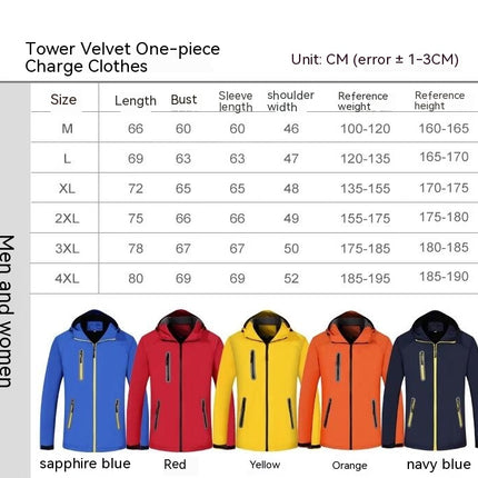 Men's Winter Jacket Waterproof Coats Fleece Lining Jacket Warm Parka with Hooded