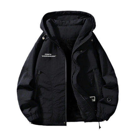 Men's Winter Jacket Waterproof Snow Coats Fleece Lining Jacket Warm with Hooded