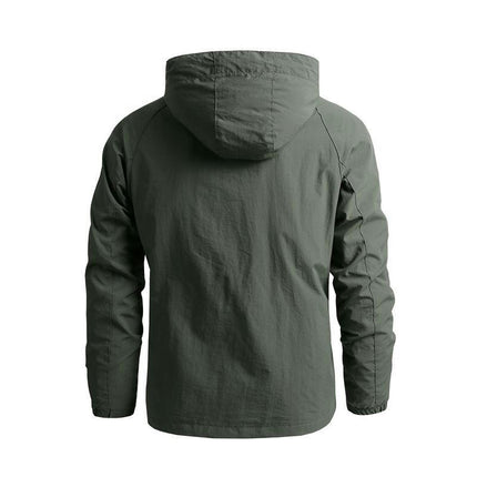 Men's Jacket Waterproof Windbreaker Hood Lightweight Jacket