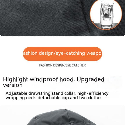 Men's Lightweight Hooded Windproof Jacket Waterproof Sports Jacket