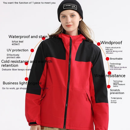 Men's Winter Snow Coat Warm Ski Jacket Waterproof Hooded Outerwear