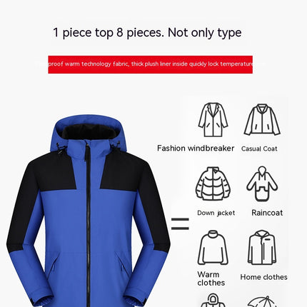 Men's Winter Snow Coat Warm Ski Jacket Waterproof Hooded Outerwear