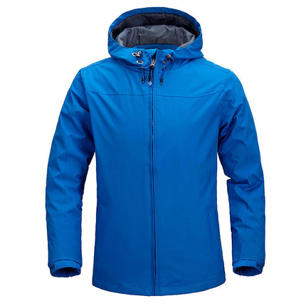 Men's Lightweight Softshell Jacket Hooded Water Resistant Coats