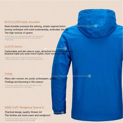 Men's Lightweight Softshell Jacket Hooded Water Resistant Coats