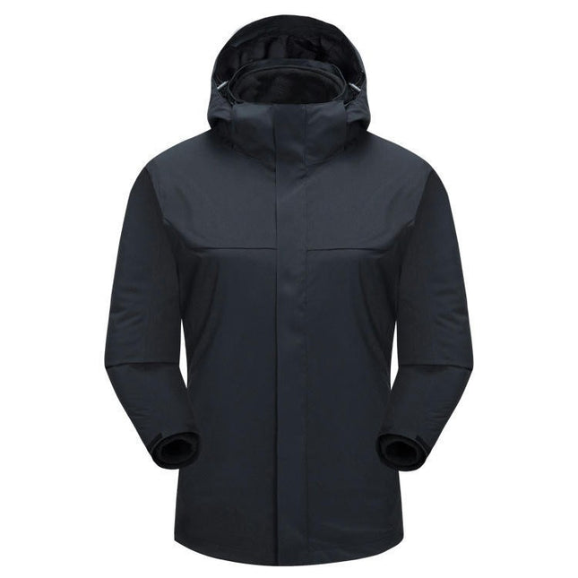 Men's Ski Jacket 3 in 1 Snow Winter Coats Waterproof Windproof Fleece Hooded Jackets