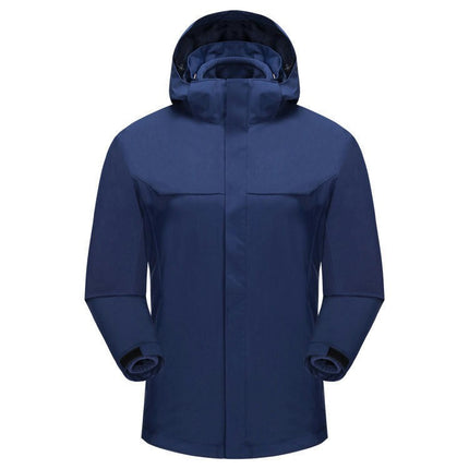 Men's Ski Jacket 3 in 1 Snow Winter Coats Waterproof Windproof Fleece Hooded Jackets