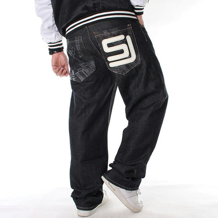 Men's Baggy Jeans Hip Hop Loose fit Cargo Denim Pants