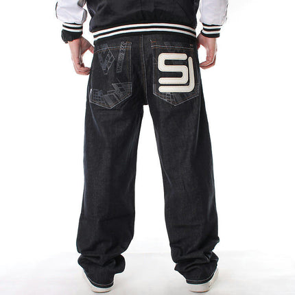 Men's Baggy Jeans Hip Hop Loose fit Cargo Denim Pants