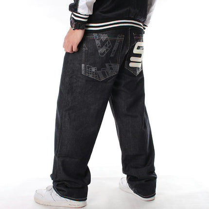 Men's Baggy Jeans Hip Hop Loose fit Cargo Denim Pants