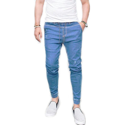 Men's Jeans Skinny Stretch Premium High Rise Jeans Elastic Waist