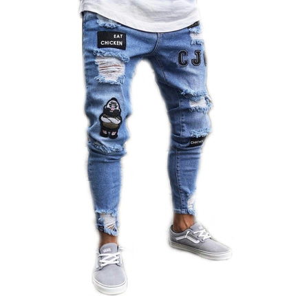 Skinny Jeans for Men Stretch Slim Fit Ripped Distressed