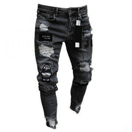 Skinny Jeans for Men Stretch Slim Fit Ripped Distressed