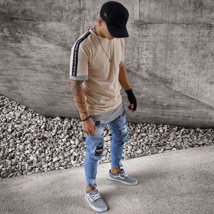 Skinny Jeans for Men Stretch Slim Fit Ripped Distressed