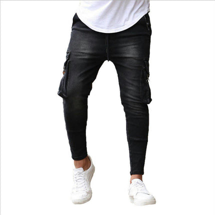 Men's Slim Fit Stretch Jeans Skinny Jeans for Men, Comfort Flex Waist Cargo Denim Pants