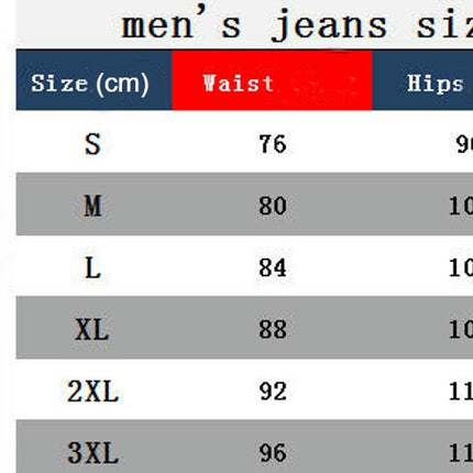 Men's Slim Fit Ripped Distressed Stretch Jeans with Patches Pants