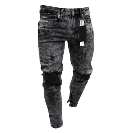 Men's Slim Fit Ripped Stretch Skinny Jeans for Men, Tapered Leg Fashion