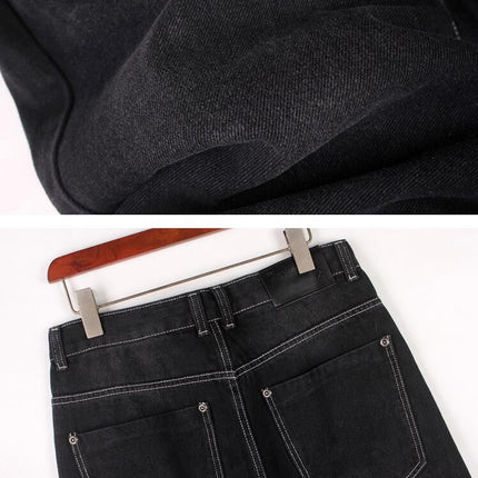 Men's Vintage Hip Hop Style Jeans Loose Fit Denim Pants