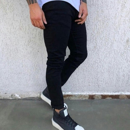 Men's Slim Fit Stretch Skinny Jeans for Men, Tapered Leg Fashion Pants