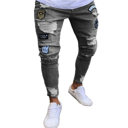 Men's Slim Fit Jeans Skinny Stretch Denim Pants for Men Tapered Leg