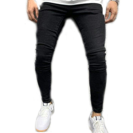 Men's Slim Fit Jeans Skinny Stretch Denim Pants for Men Tapered Leg 1