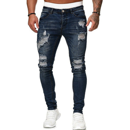 Men's Slim Fit Jeans Skinny Stretch Denim Pants for Men Tapered Leg