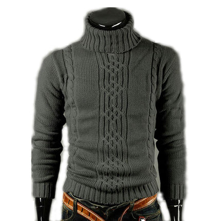 Men's Pullover Men's Knitwear Turtleneck Sweater Long Sleeve Warmth Sweater