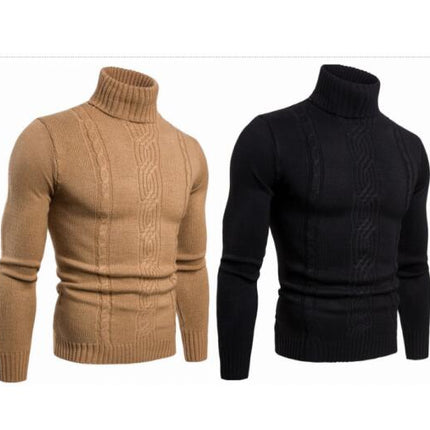 Men's Pullover Men's Knitwear Turtleneck Sweater Long Sleeve Warmth Sweater