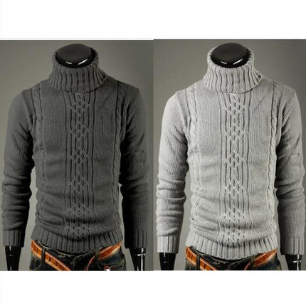 Men's Pullover Men's Knitwear Turtleneck Sweater Long Sleeve Warmth Sweater