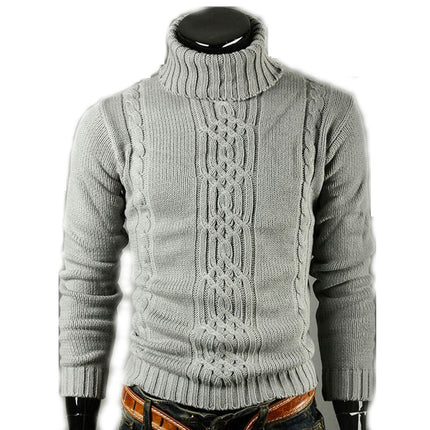 Men's Pullover Men's Knitwear Turtleneck Sweater Long Sleeve Warmth Sweater