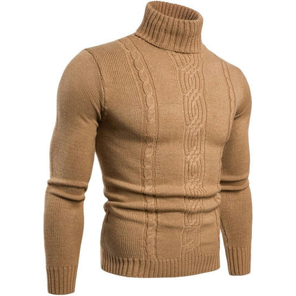 Men's Pullover Men's Knitwear Turtleneck Sweater Long Sleeve Warmth Sweater