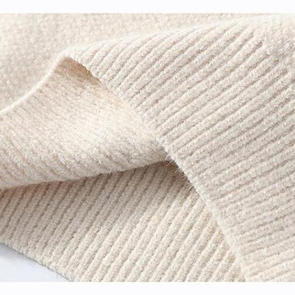 Men's Pullover Sweater Round Neck Top Winter Warm Knit Long Sleeve Sweater Solid Color Basic Turtleneck Sweater