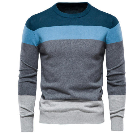 Men Winter Sweater Warm Outdoor Jumpers Crew Neck Pullover Sweaters Casual Autumn Jumper